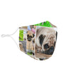 Pug Dog Print Face Mask