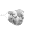 Cute Bedlington Terrier Print Face Mask