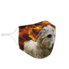 Irish Wolfhound Print Face Mask