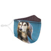 Cute Saluki Dog Print Face Mask