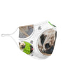 Cute Pug Print Face Mask