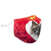 Ragdoll Cat On Heart Print Face Mask