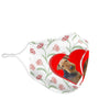 Airedale Terrier floral Print Face Mask