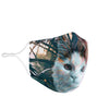 Lovely Siberian Cat Print Face Mask