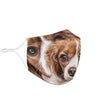 Cute Cavalier King Charles Spaniel Print Face Mask