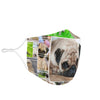 Pug Dog Print Face Mask