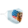 Golden Retriever US Print Face Mask