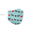 Miniature Schnauzer Love Patterns Print Face Mask