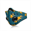 Yellow Fish Patterns Print Premium Face Mask